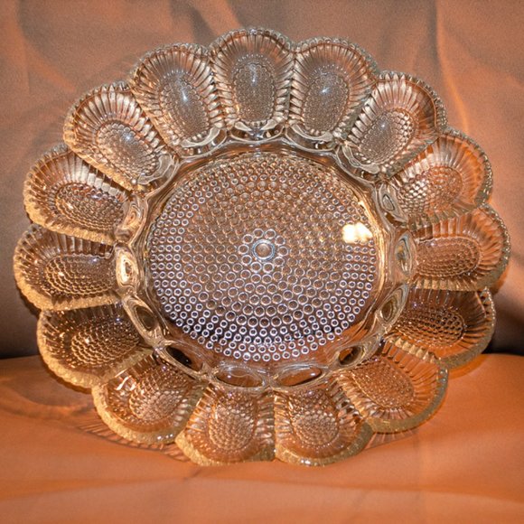 Indiana Glass Egg Plate - Picture 1 of 4